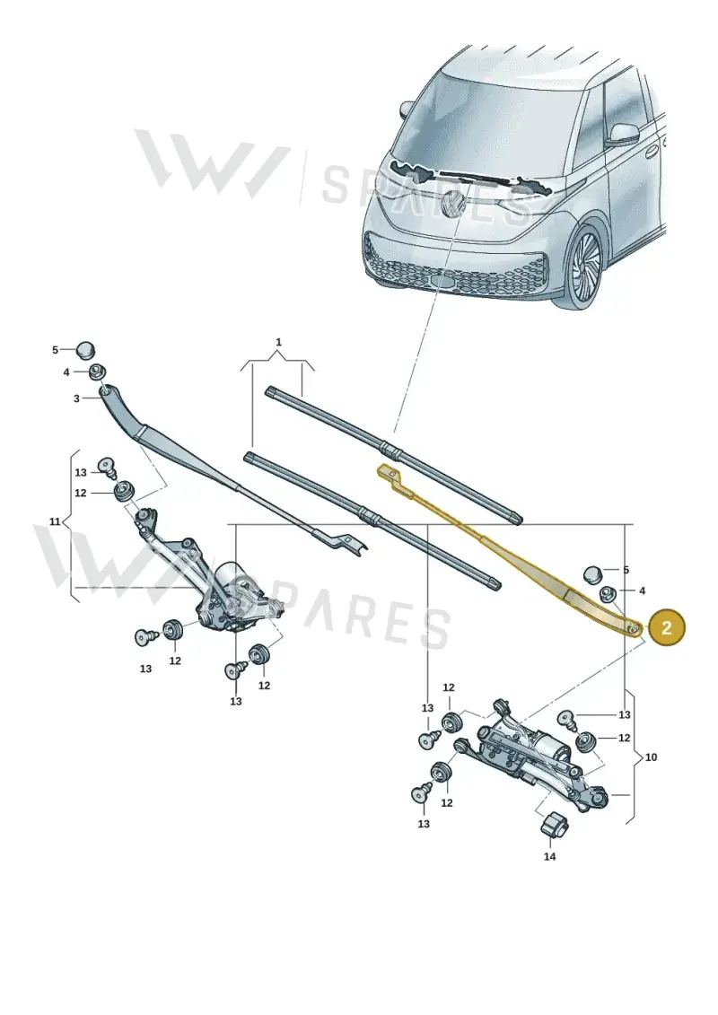 1T39554099B9 — Volkswagen ID. Buzz (2022-2025) diagram 15a955000, position 2