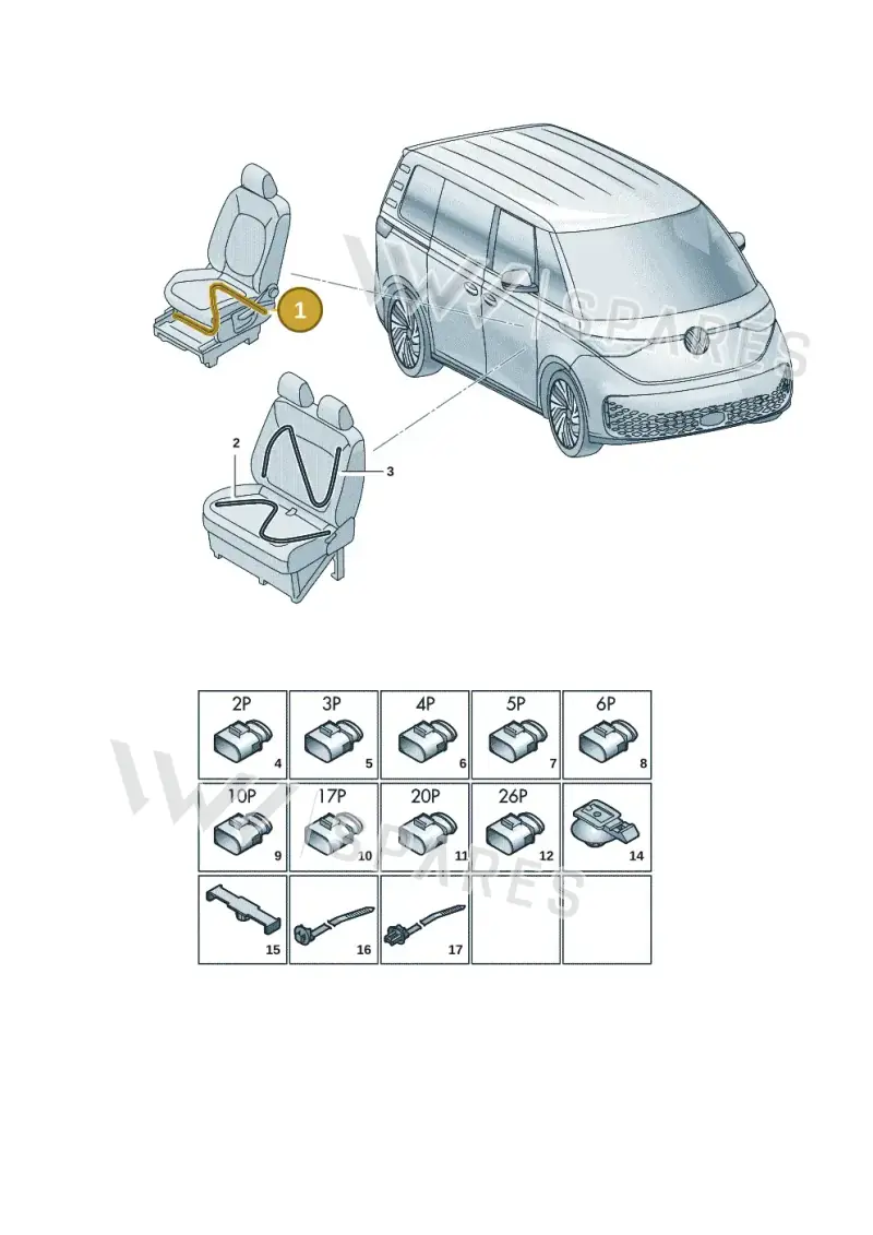 1T3971385L — Volkswagen ID. Buzz (2022-2025) diagram 15a972260, position 1