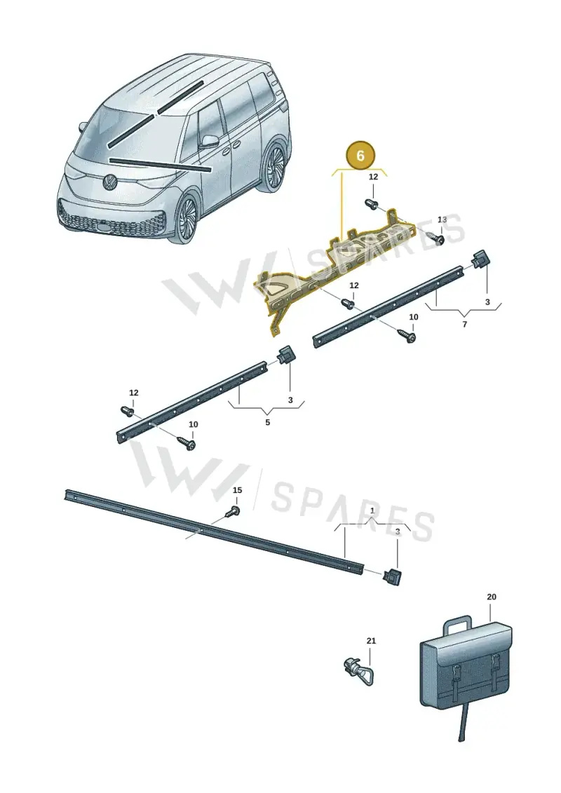 1T5861840 — Volkswagen ID.Buzz (2022-) diagram 15a860150, position 6
