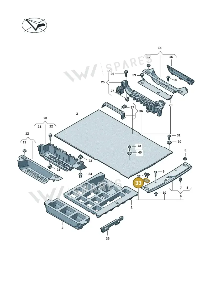 1T58630414PK — Volkswagen ID.Buzz (2022-) diagram 15a863100, position 33
