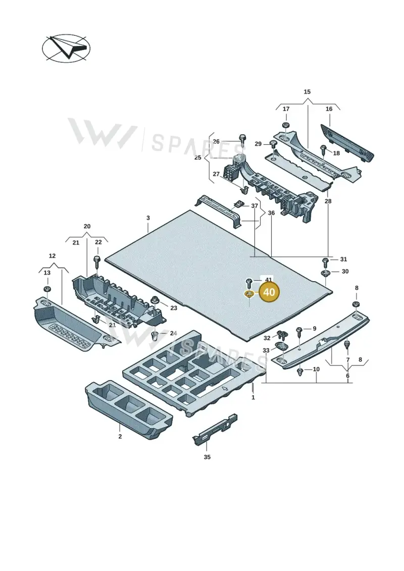 1T5863192 — Volkswagen ID.Buzz (2022-) diagram 15a863100, position 40