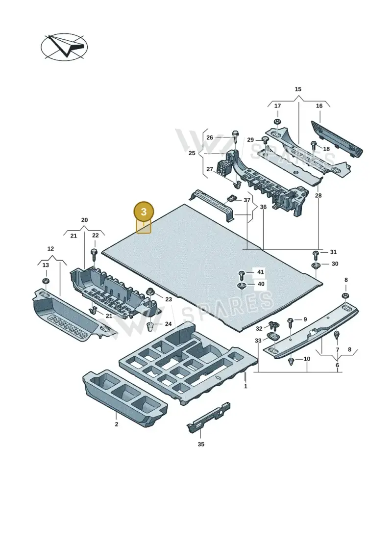 1T5863731ACBR6 — Volkswagen ID.Buzz (2022-) diagram 15a863100, position 3
