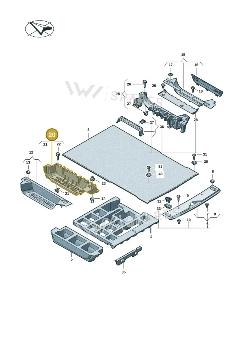 1T5864293 — Volkswagen ID.Buzz (2022-) diagram 15a863100, position 20