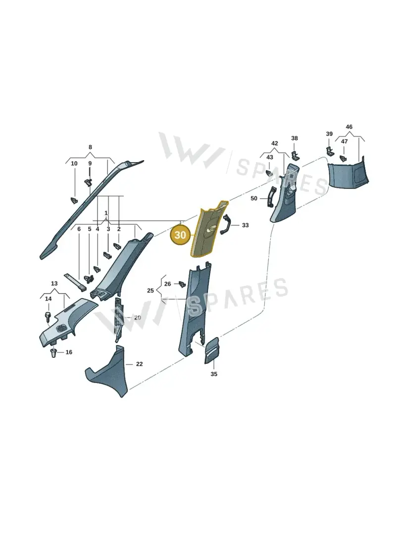 1T5867244B4PK — Volkswagen ID.Buzz (2022-) diagram 15a867700, position 30