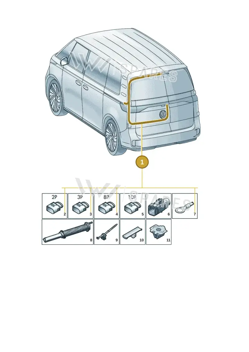 1T5971695R — Volkswagen ID. Buzz (2022-2025) diagram 15a972840, position 1