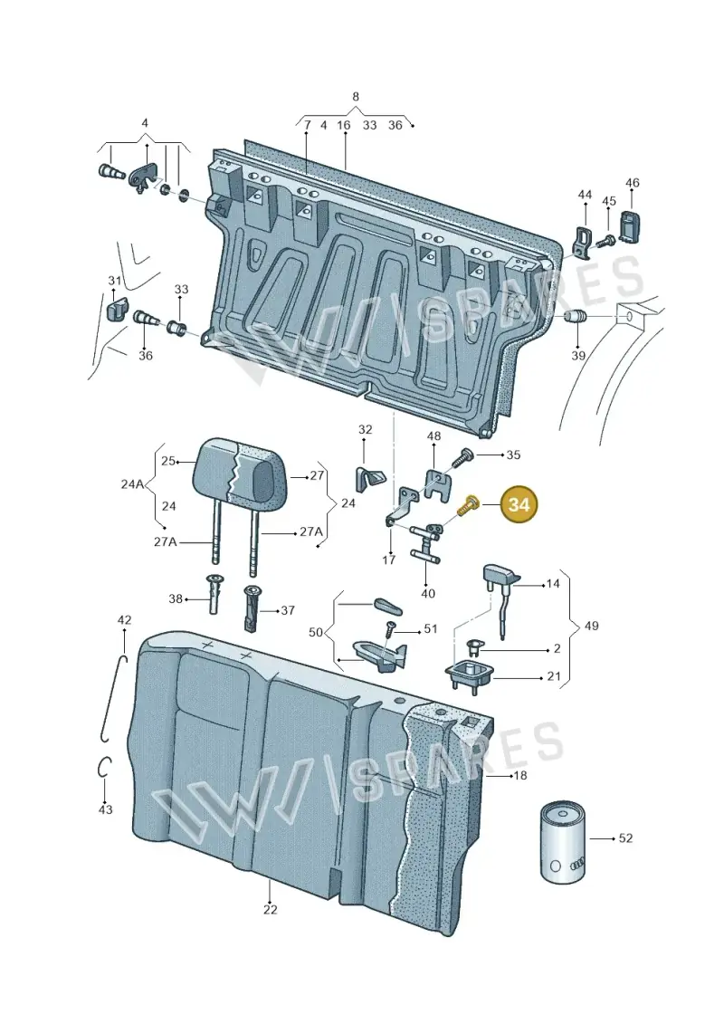 1U0863142 — Volkswagen Golf Brasil       "BR."08> (2007-) diagram 379885600, position 34