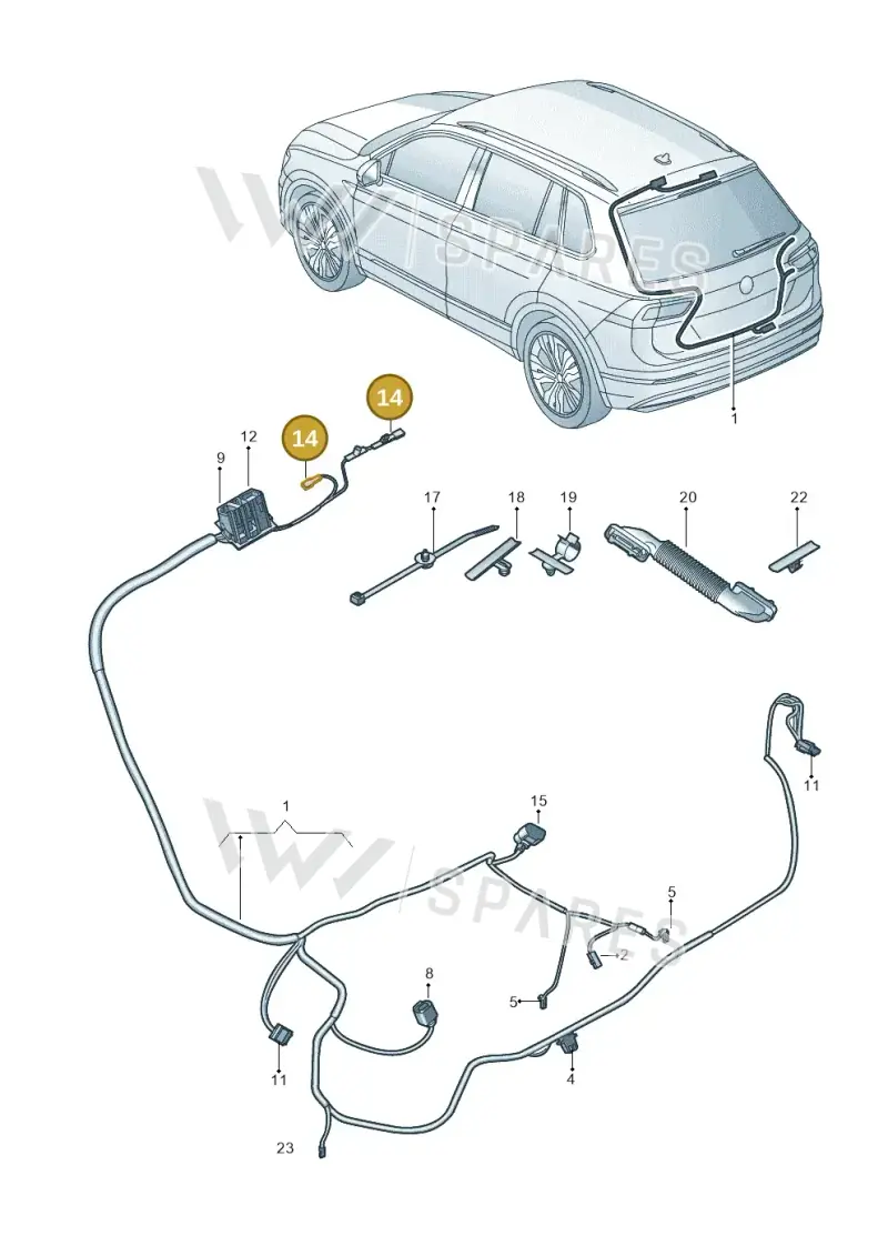 1U0971921 — Skoda Karoq (2017-2023) diagram 834972082, position 14
