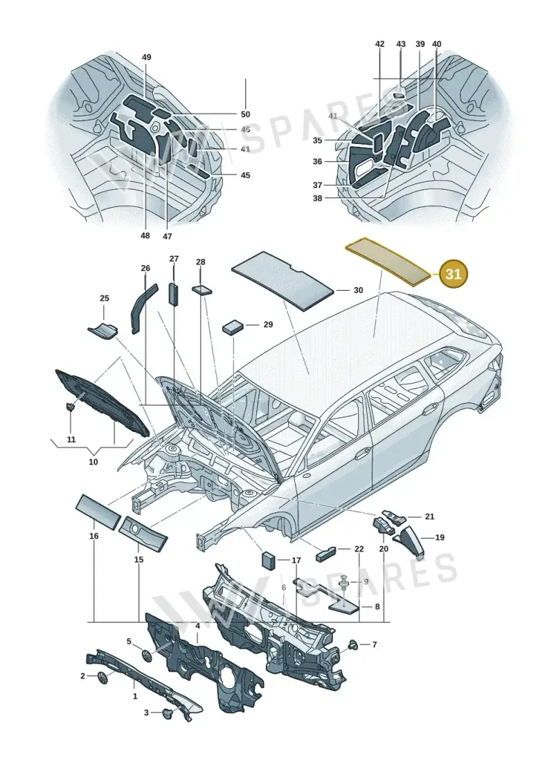 1Z0867817H — Volkswagen Passat estate (2023-) diagram 3j0863200, position 31