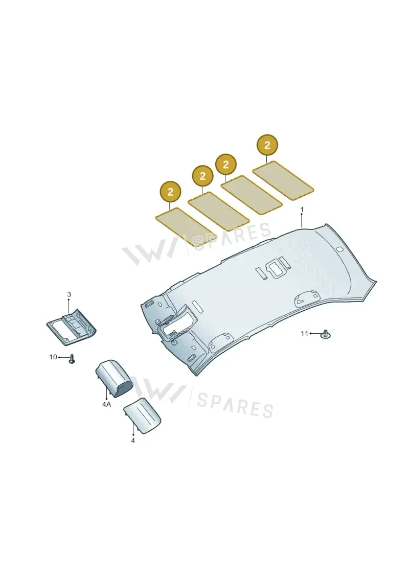 1Z0867817H — Volkswagen Tharu (2020-2020) diagram 834867500, position 2