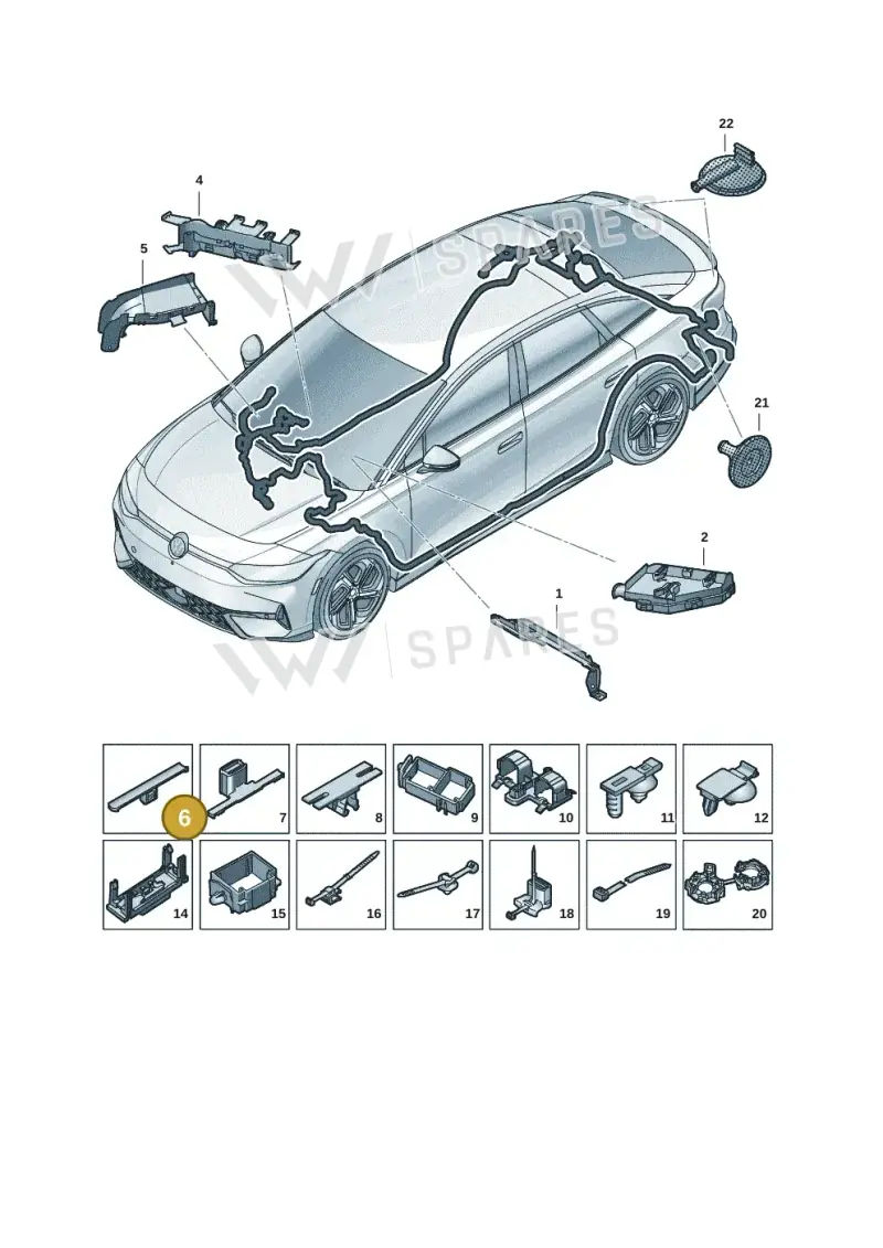 1Z0971848E — Volkswagen ID.7 Limousine Pro (2023-) diagram 14b972001, position 6