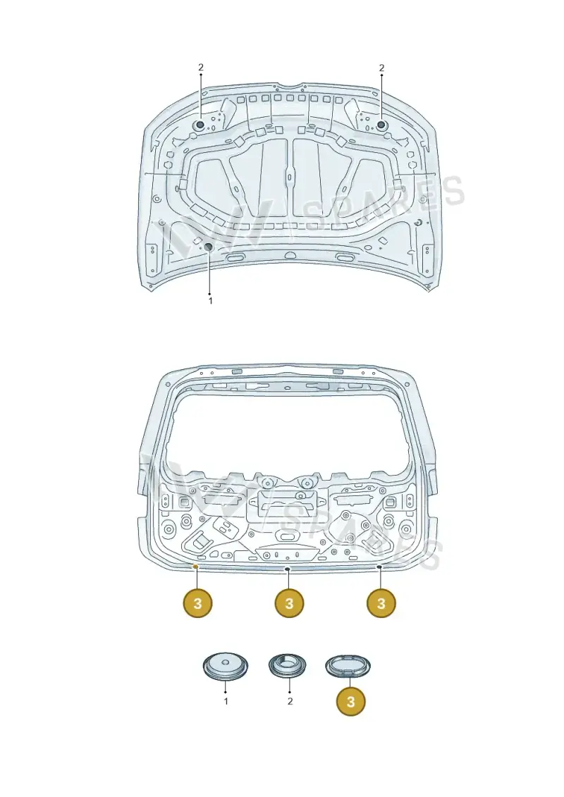 1Z0971904 — Volkswagen Passat estate (2023-) diagram 3j0803650, position 3