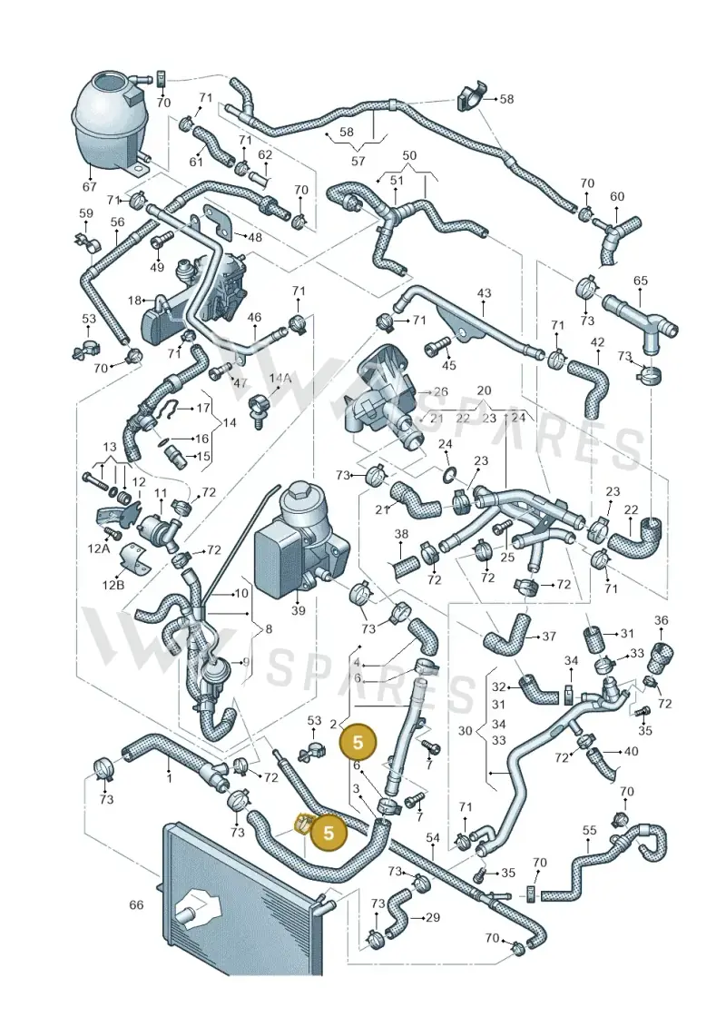 2D0121129A — Volkswagen Amarok twin cab (2022-) diagram 683121470, position 5
