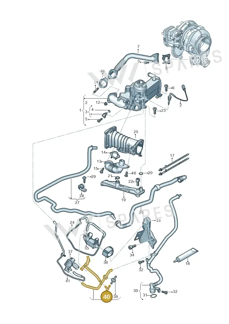 2D0129737A — Volkswagen Touareg (2017-2023) diagram 439131000, position 40