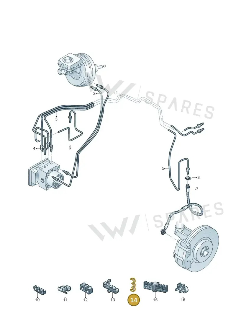 2D0611853 — Volkswagen MAN TGE 55 (2016-2021) diagram 806611220, position 14