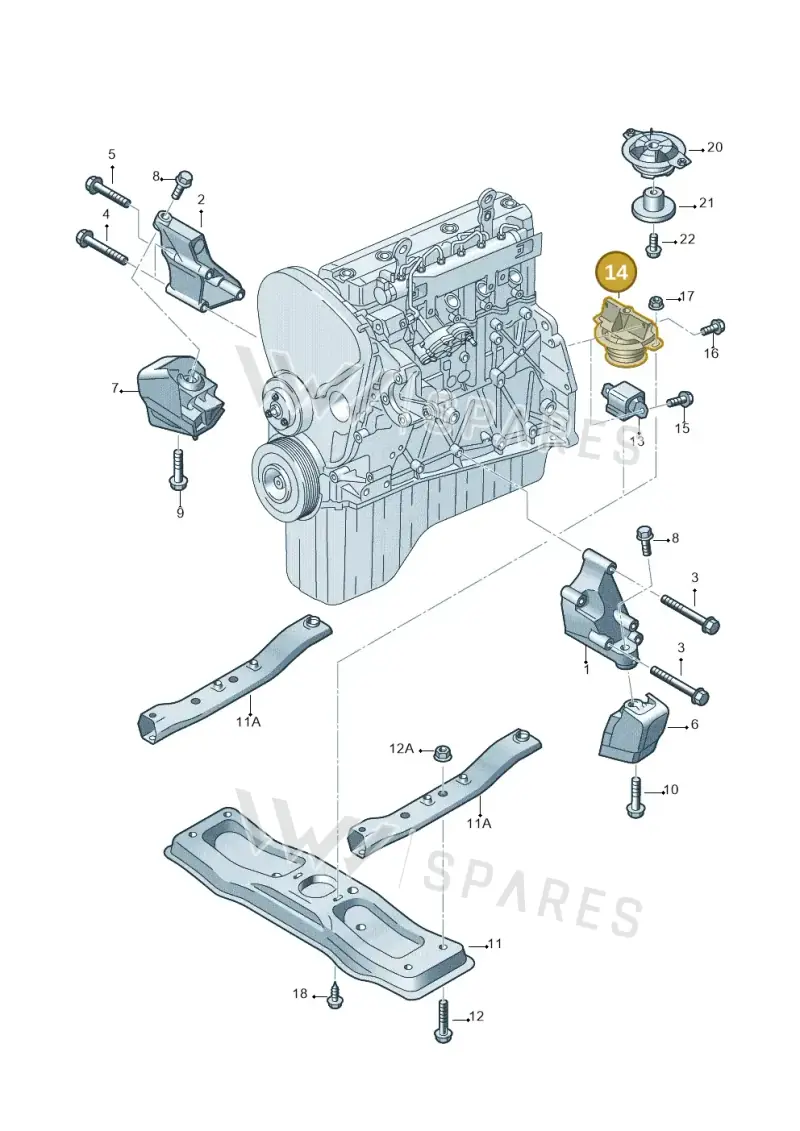 2E0199379A — Volkswagen Crafter 35 panel (2011-2016) diagram 722199100, position 14