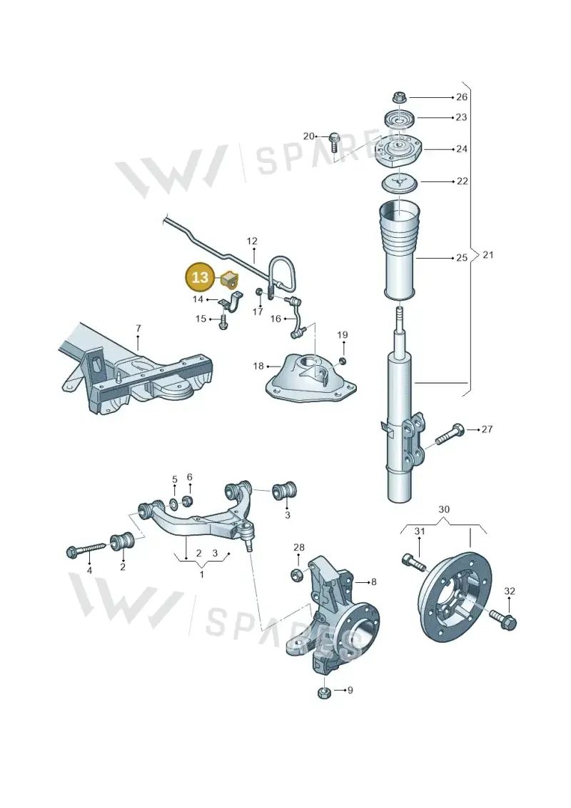 2E0411041F — Volkswagen Crafter 35 panel (2011-2016) diagram 483407000, position 13