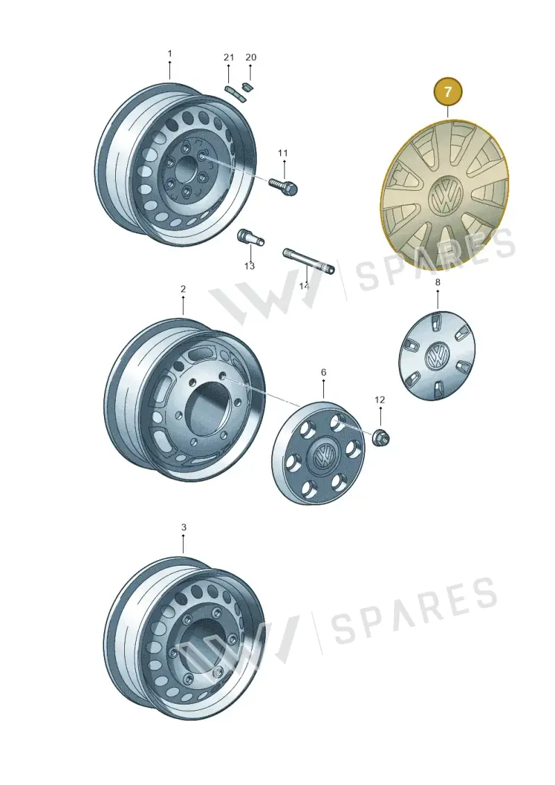 2E0601149D — Volkswagen CRAFTER                06> (2006-) diagram 483601100, position 7