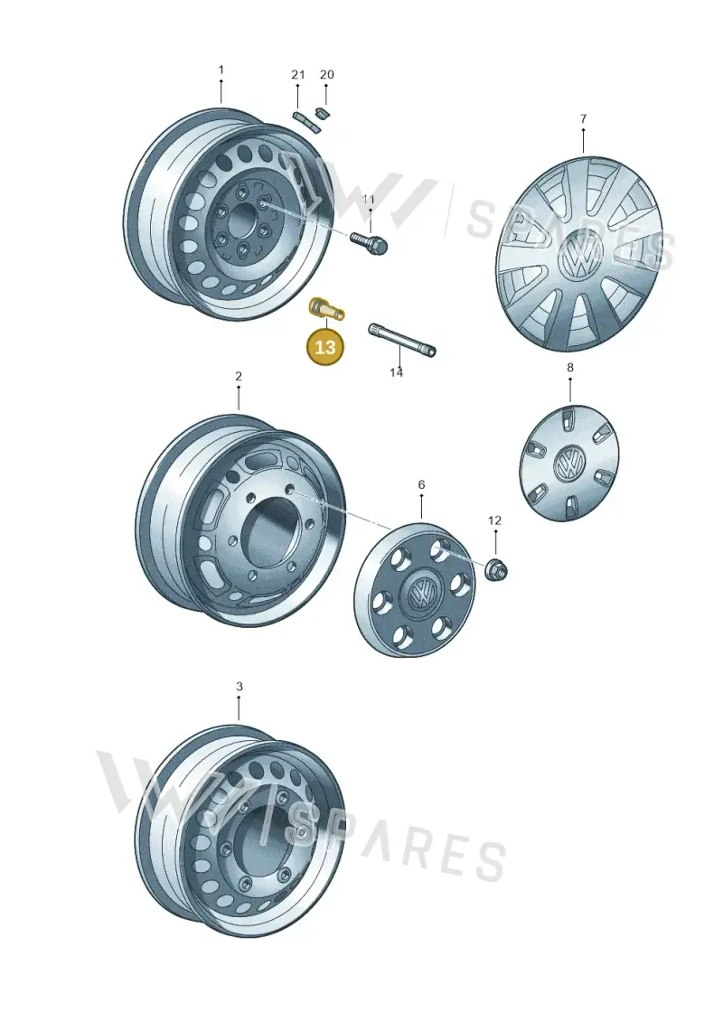 2E0601361D — Volkswagen CRAFTER                06> (2006-) diagram 483601100, position 13