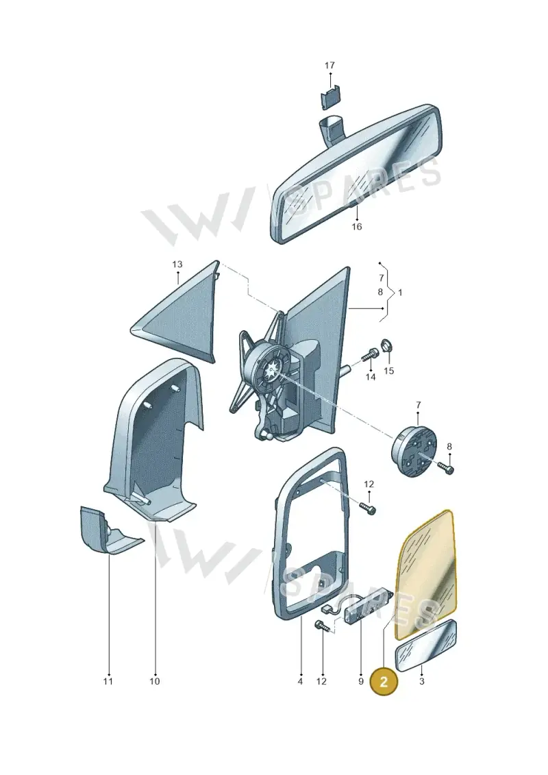 2E0857588A — Volkswagen Crafter 35 panel (2011-2016) diagram 722857400, position 2