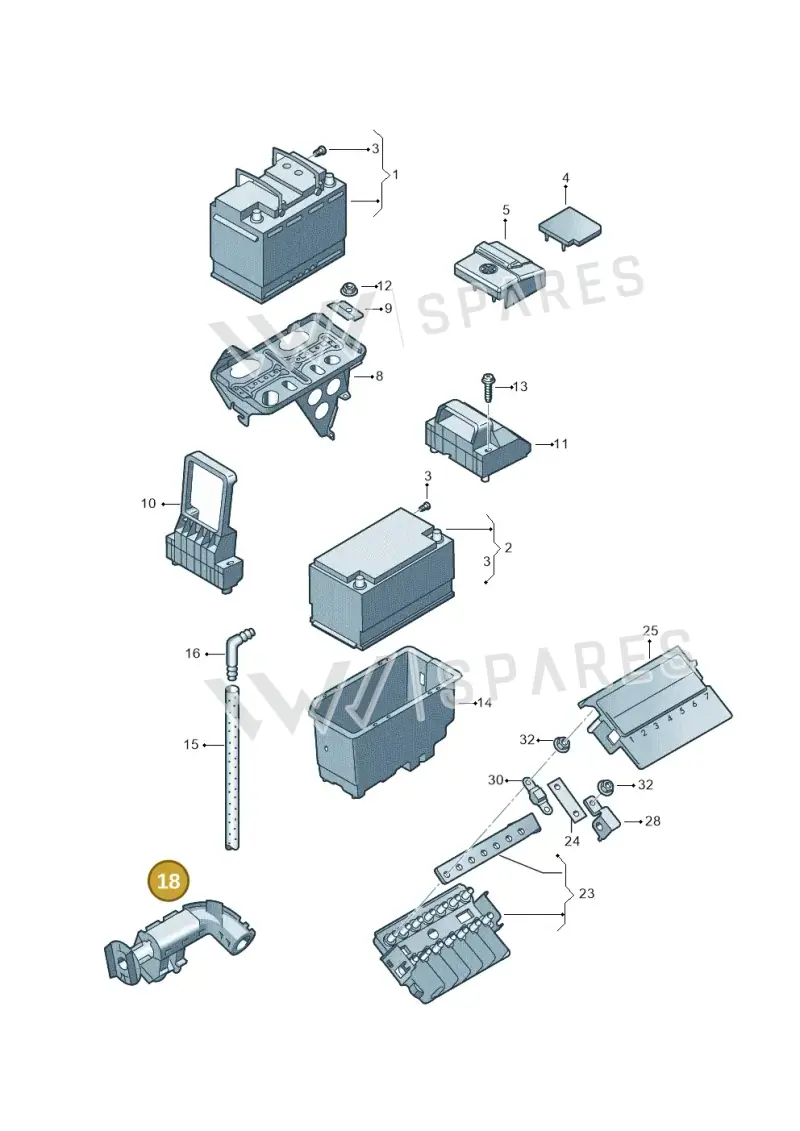 2E0911075 — Volkswagen Crafter 35 panel (2011-2016) diagram 483915000, position 18