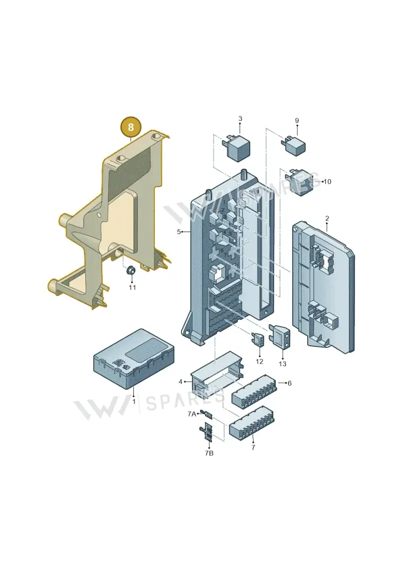 2E0937581 — Volkswagen Crafter 35 panel (2011-2016) diagram 483937000, position 8