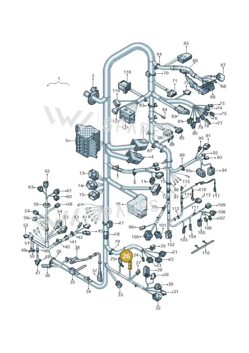 2E0971989E — Volkswagen C-Trek 1.5 (2016-) diagram 640971820, position 26