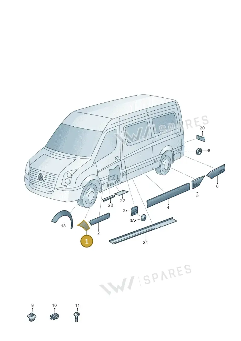 2E1853536CE — Volkswagen Crafter 35 panel (2011-2016) diagram 483853100, position 1