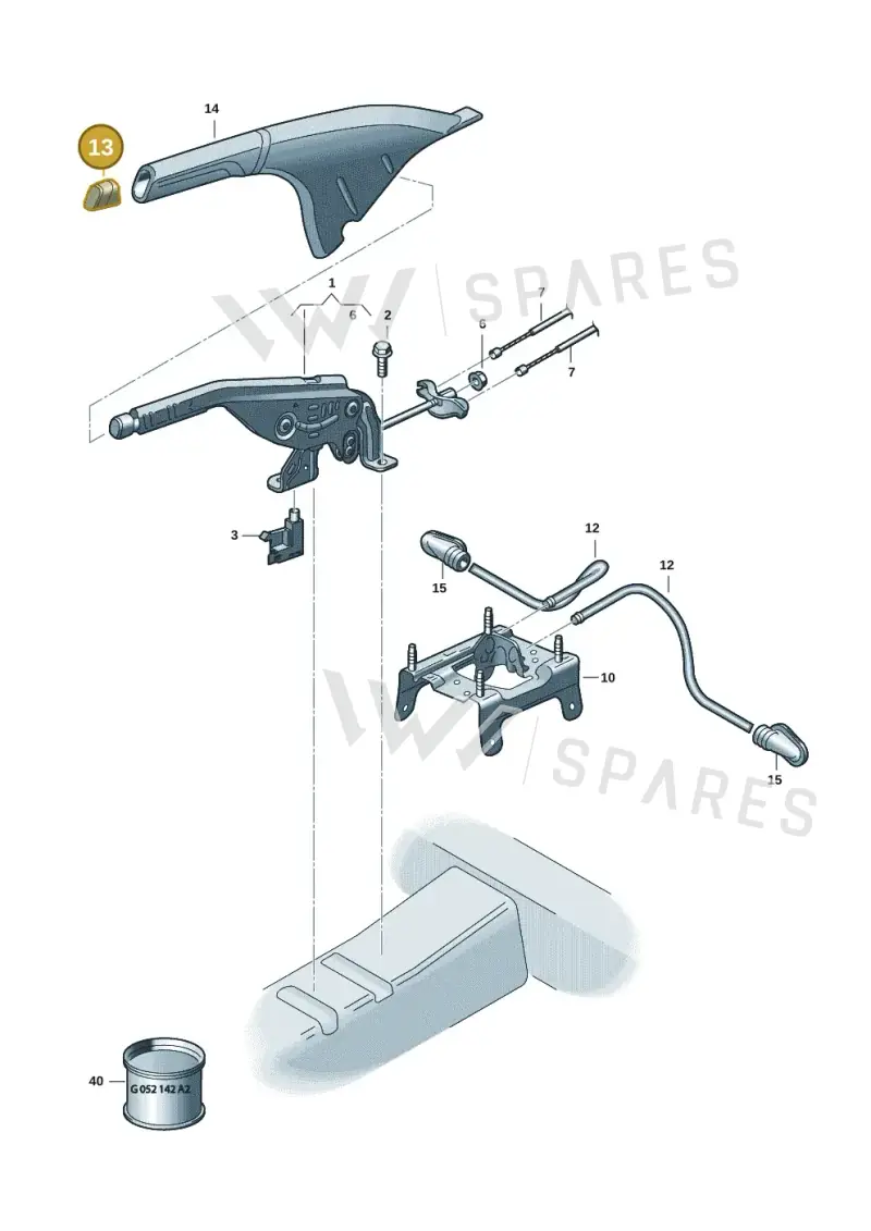 2G0711333A041 — Volkswagen Taigo (2021-2024) diagram 2f0711000, position 13