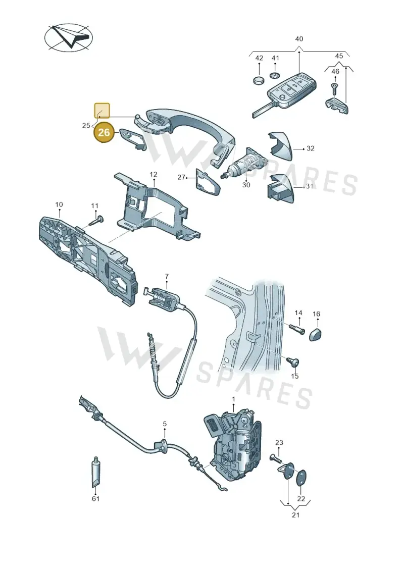 2G0837210 — Volkswagen Taigo (2021-2024) diagram 837837000, position 26