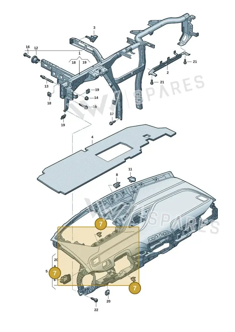 2G0867388 — Volkswagen ID.3 Pro (2019-2024) diagram 10a857000, position 7