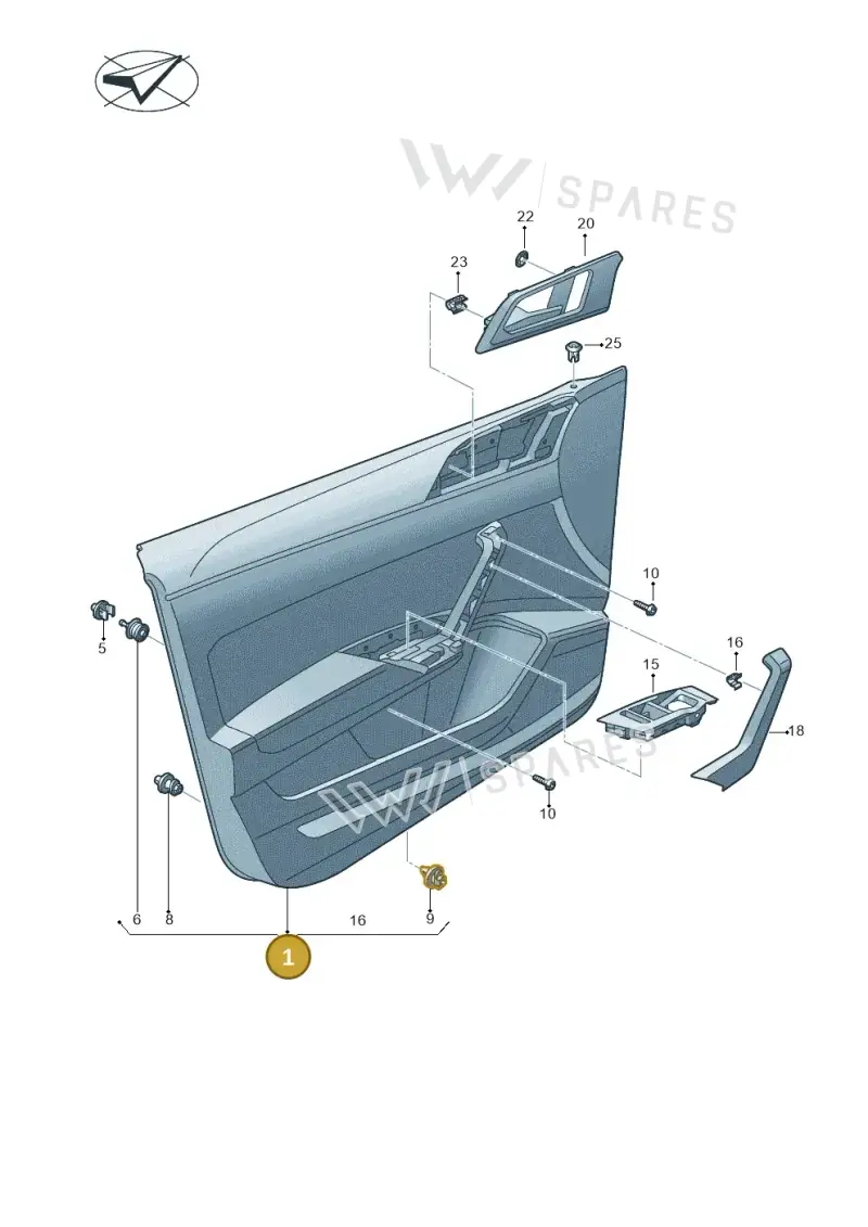 2G4867012AEDKB — Volkswagen Polo (2017-2025) diagram 837867000, position 1