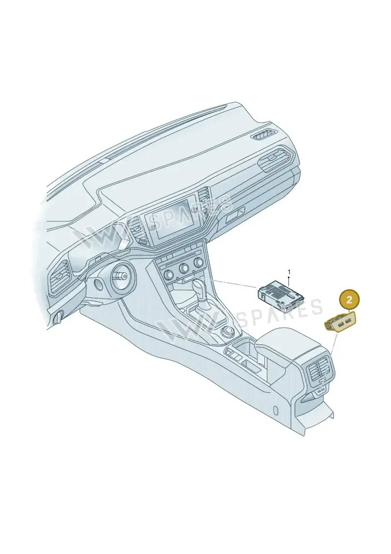 2G6035954 — Volkswagen T-Roc convertible 1.5 (2019-2024) diagram 2gk035078, position 2