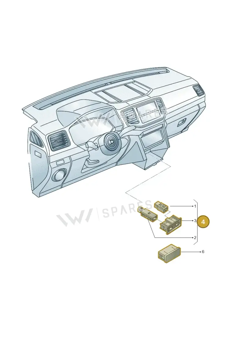 2G6035954 — Volkswagen Amarok twin cab (2022-) diagram 894035780, position 4