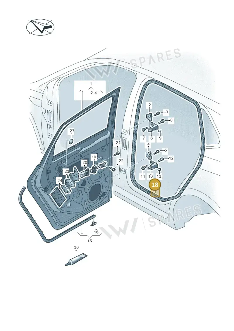 2G6867914C9B9 — Volkswagen Taigo (2021-2024) diagram 837833000, position 18