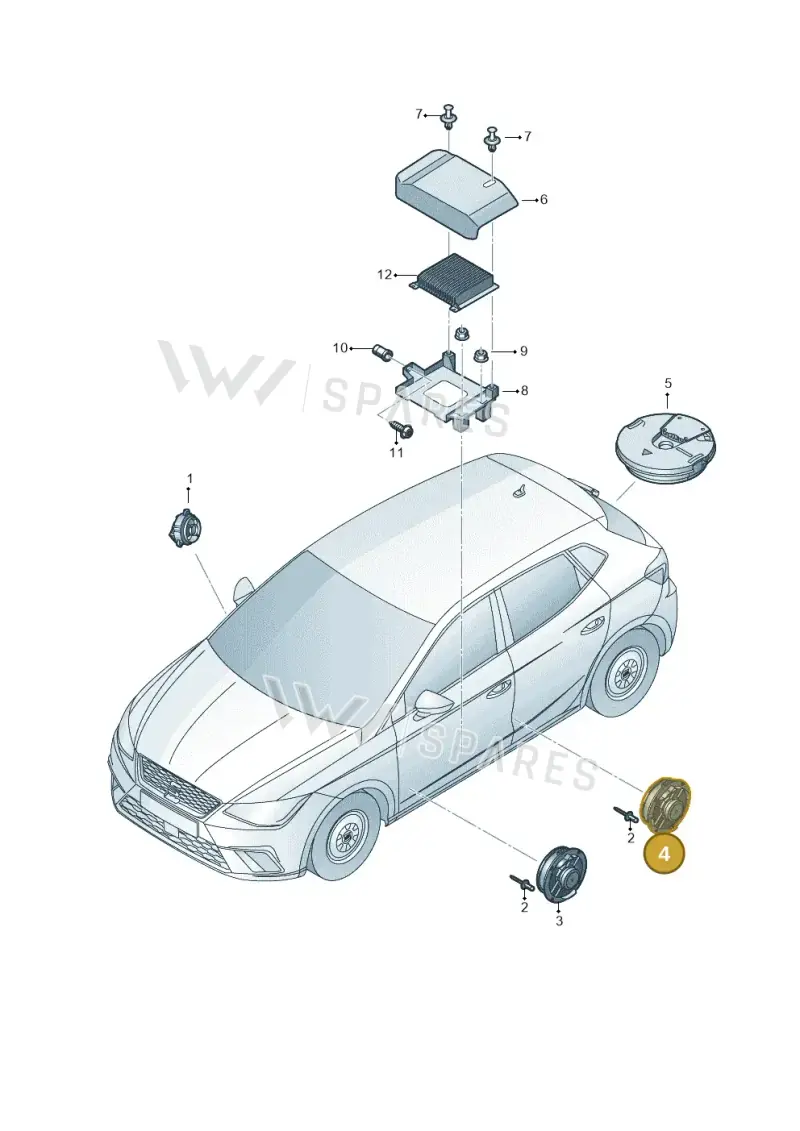2GA035710 — SEAT Arona (2017-) diagram 835035350, position 4