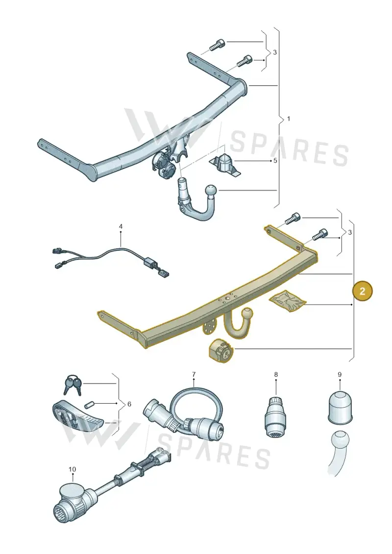 2GA092103E — Volkswagen T-Roc convertible 1.5 (2019-2024) diagram 813071010, position 2