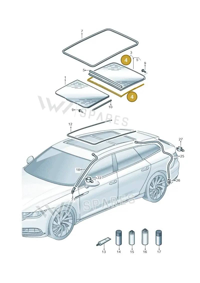 2GA877297 — Volkswagen Arteon (2017-2023) diagram 828877010, position 4