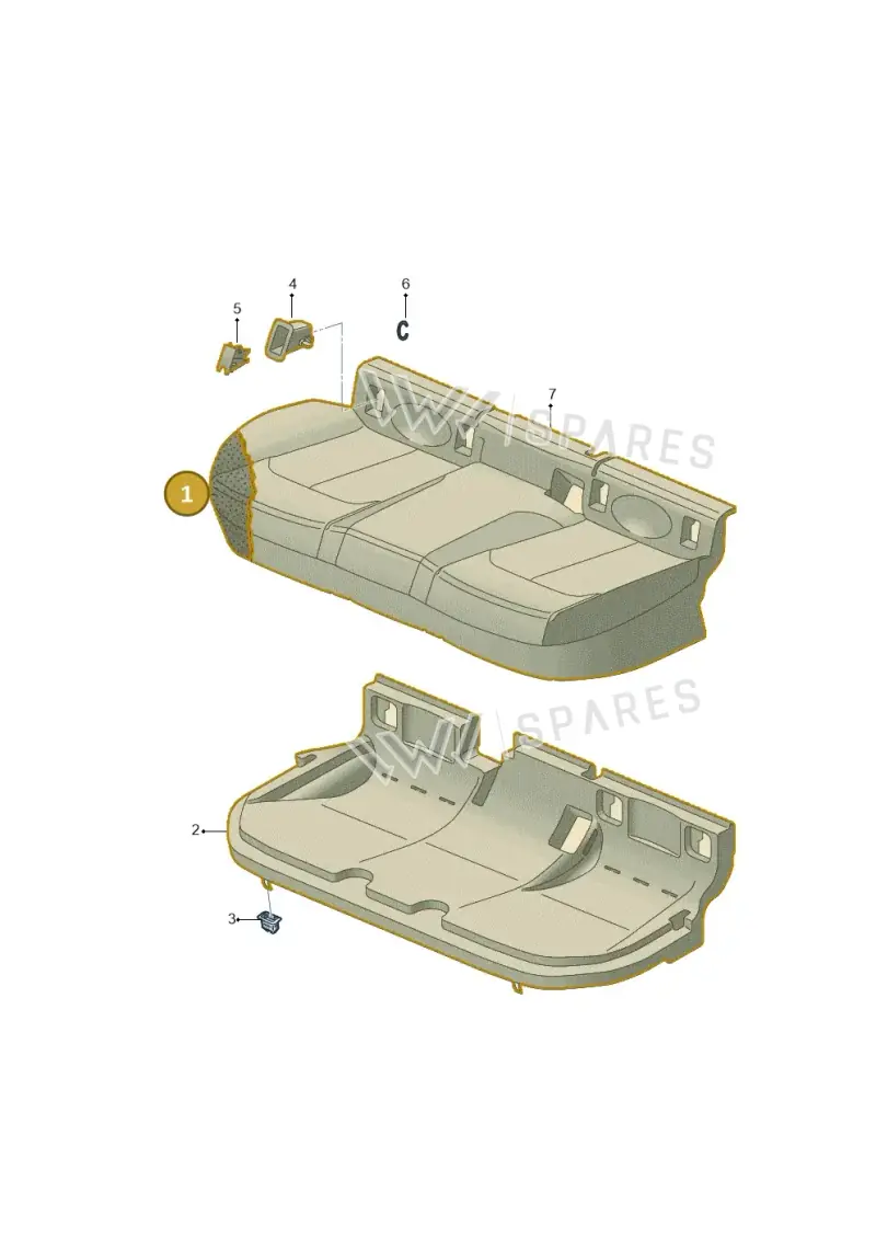 2GA885375E — Volkswagen T-Roc (2017-2025) diagram 803885000, position 1