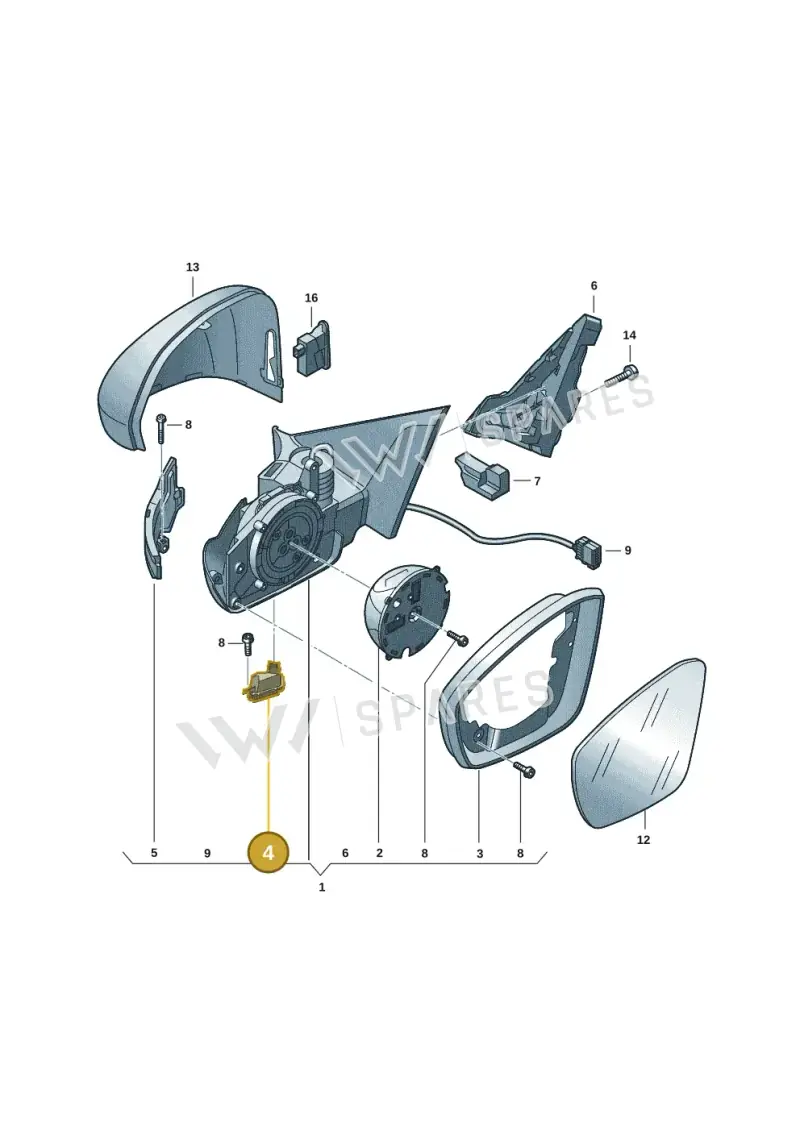 2GA945302 — Volkswagen T-Cross 1,0 (2018-2024) diagram 587857041, position 4