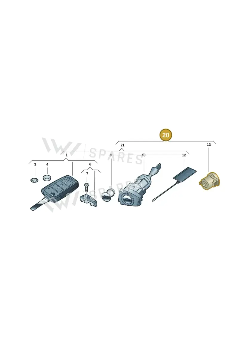 2GC800375SAIF — Volkswagen T-Roc Cabriolet (2019-2025) diagram 2gk837100, position 20