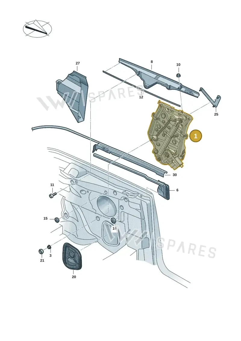 2GC839462C — Volkswagen T-Roc Cabriolet (2019-2025) diagram 2gk839500, position 1