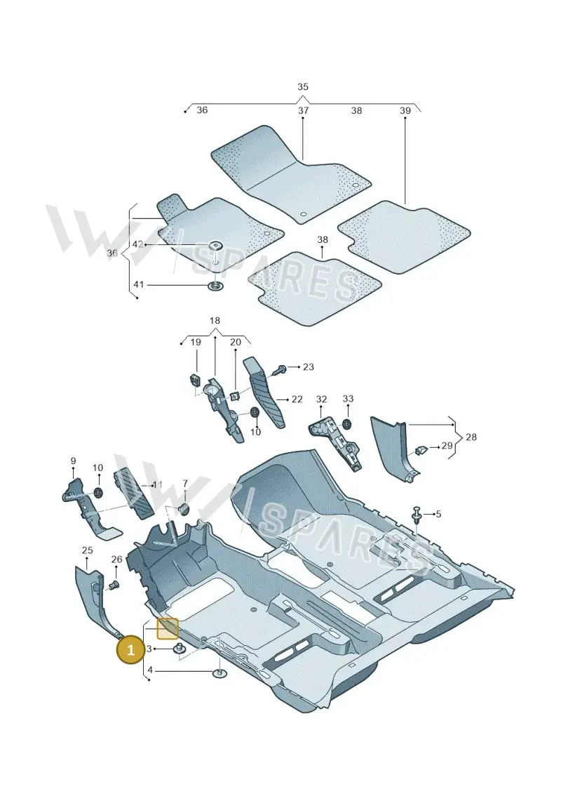 2GC86336762U — Volkswagen T-Roc Cabriolet (2019-2025) diagram 813863000, position 1