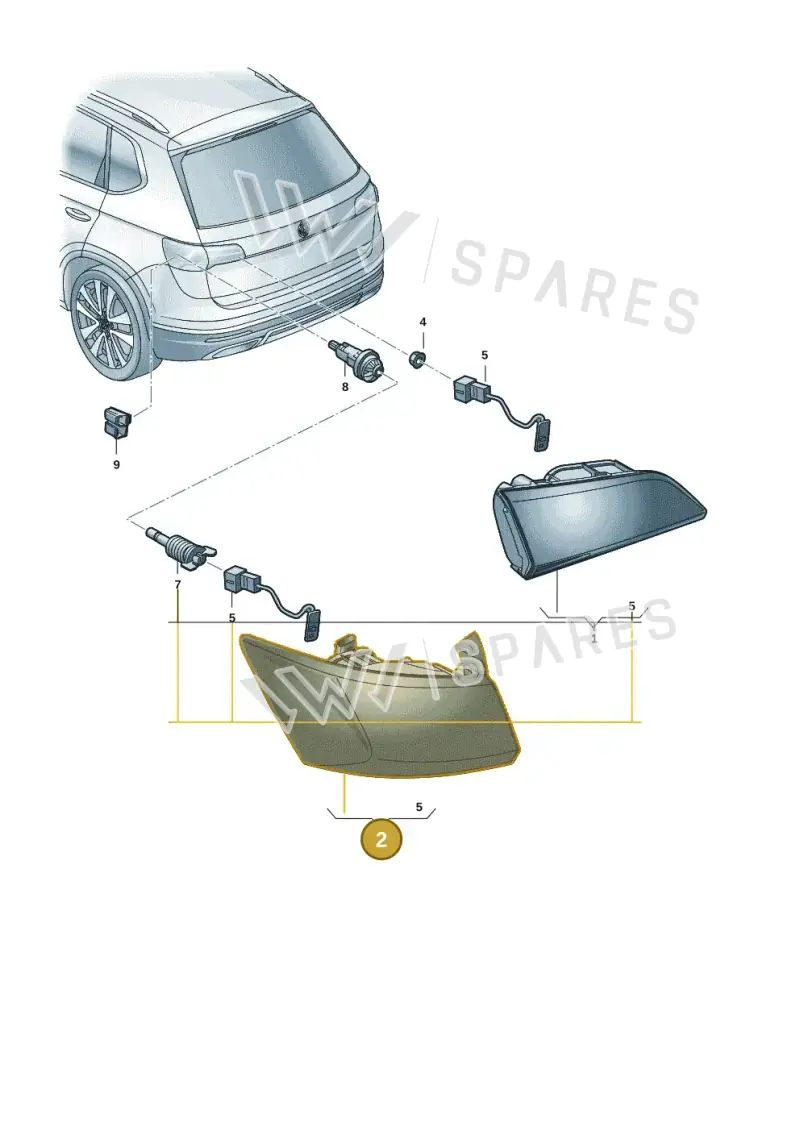 2GL945095 — Volkswagen Taos 1.4 (2021-2023) diagram 2br945000, position 2