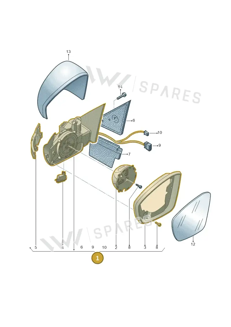2GR857508J9B9 — Volkswagen T-Roc Cabriolet (2019-2025) diagram 2gk857040, position 1