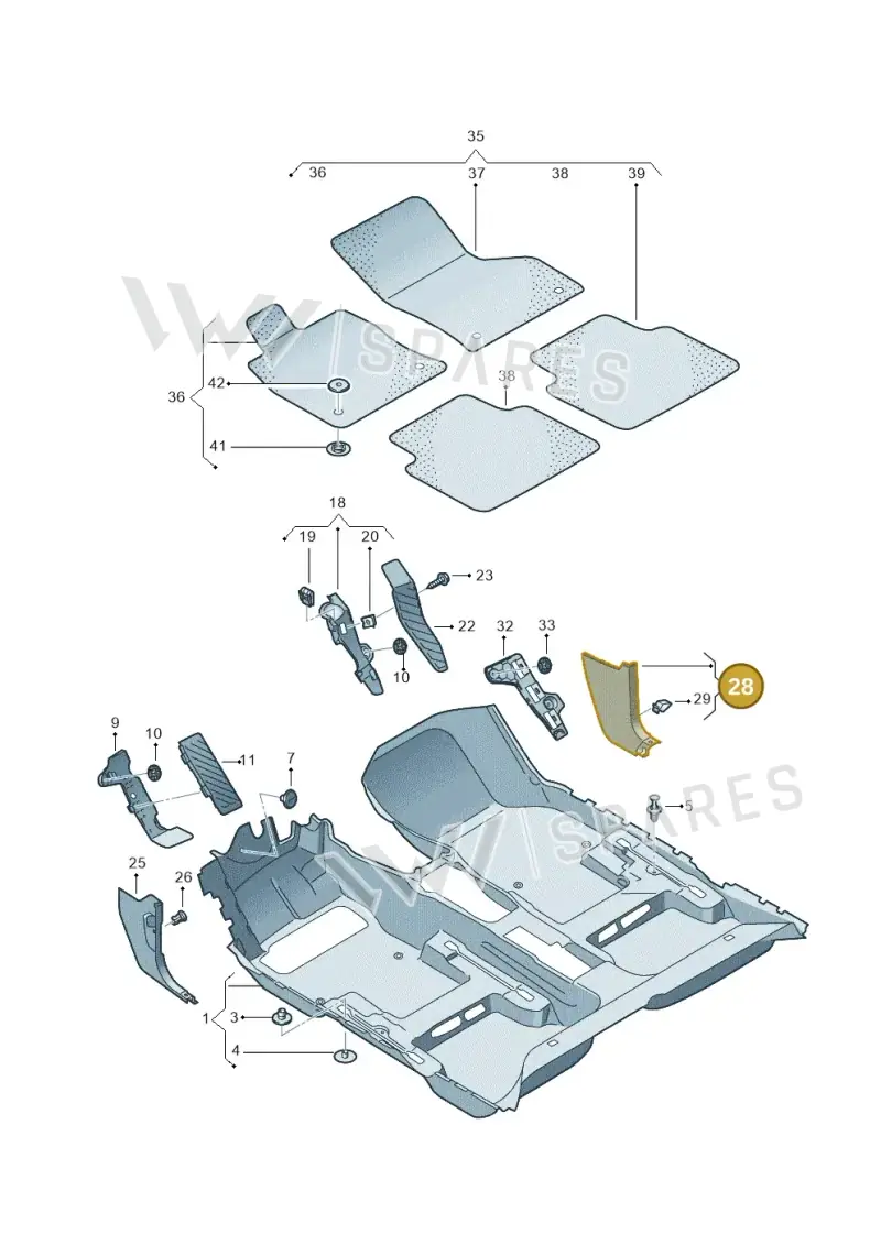 2GR863484A82V — Volkswagen T-Roc Cabriolet (2019-2025) diagram 813863000, position 28