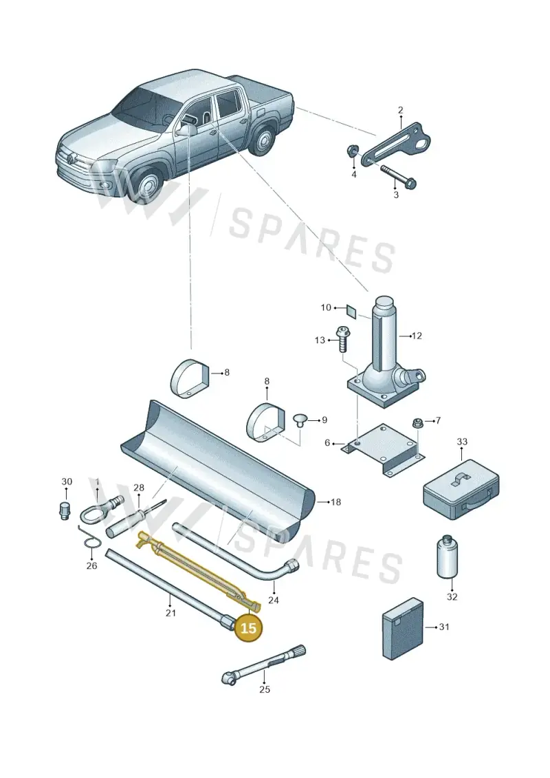 2H0011045A — Volkswagen Amarok twin cab (2022-) diagram 894012000, position 15