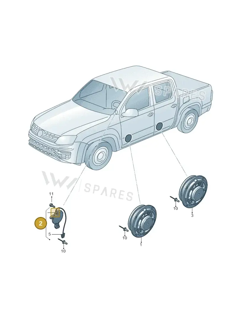 2H0035242 — Volkswagen Amarok (2022-) diagram 894035350, position 2