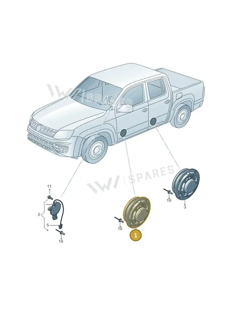 2H0035453 — Volkswagen Amarok (2022-) diagram 894035350, position 1+3