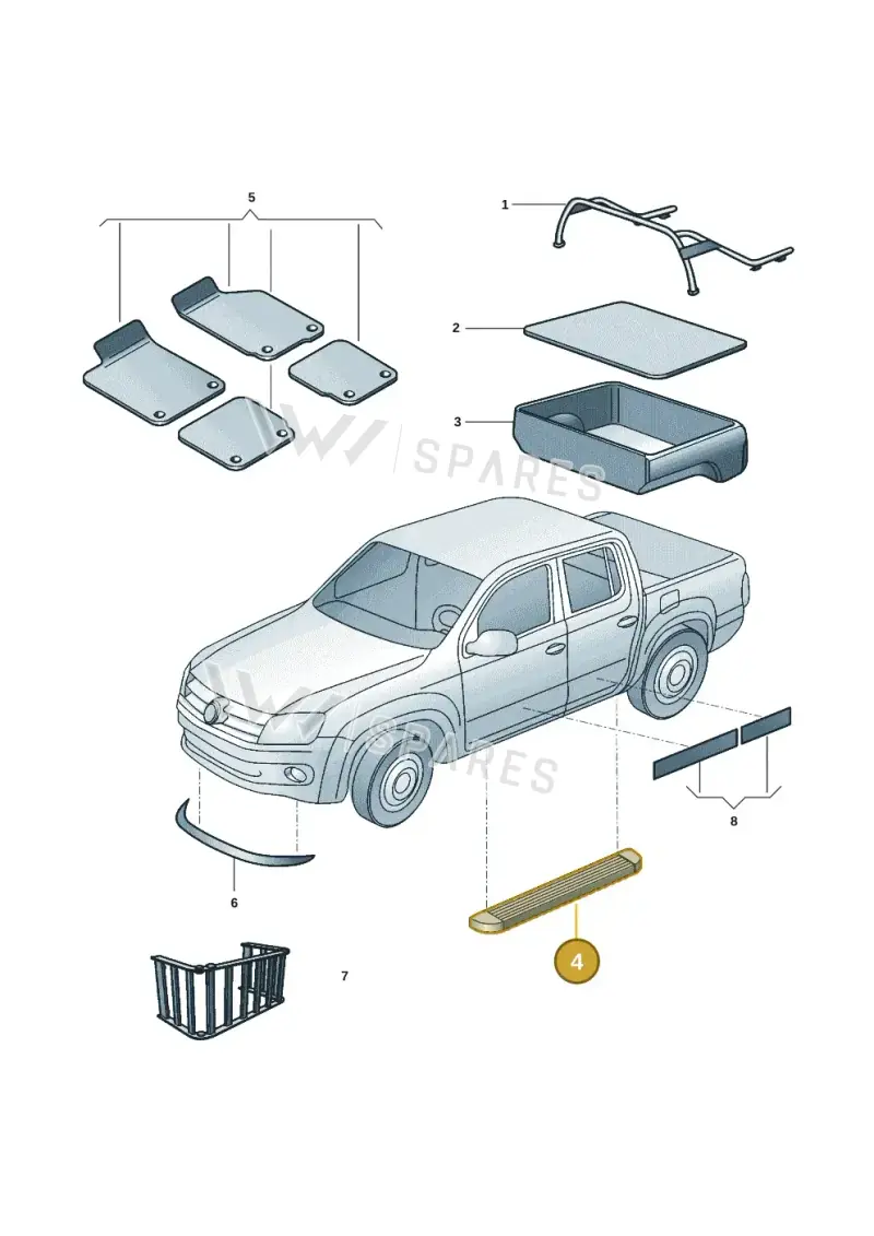 2H0071691B — Volkswagen Amarok twin cab (2022-) diagram 894071057, position 4