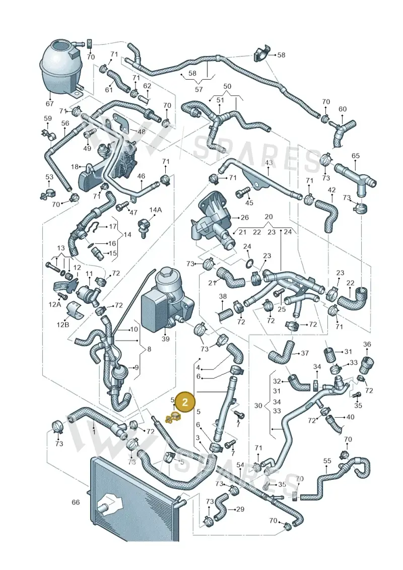 2H0122051T — Volkswagen Amarok twin cab (2022-) diagram 683121470, position 2